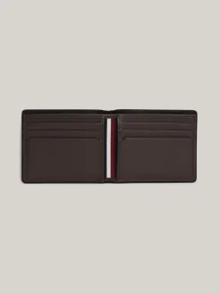 Portfele & Breloczki Do Kluczy*Tommy Hilfiger Małe Skórzane Etui Na Karty COFFEE BEAN