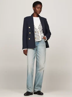 Marynarki*Tommy Hilfiger Marynarka Dwurzędowa Z Diagonalu DESERT SKY