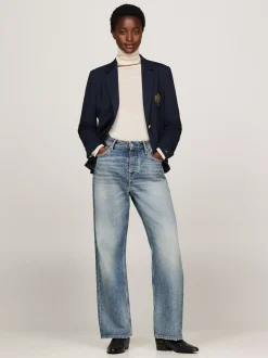 Marynarki*Tommy Hilfiger Marynarka O Wąskim Kroju Z Haftem Na Kieszeni DESERT SKY