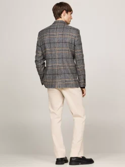Garnitury I Kostiumy|Marynarki*Tommy Hilfiger Marynarka W Kratę Z Mieszanki Wełny GREY