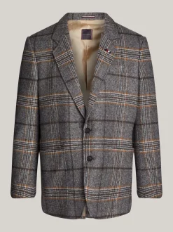 Garnitury I Kostiumy|Marynarki*Tommy Hilfiger Marynarka W Kratę Z Mieszanki Wełny GREY