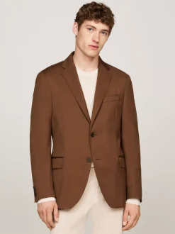 Garnitury I Kostiumy|Marynarki*Tommy Hilfiger Marynarka Z Kontrastowym Spodem Kołnierza BROWN