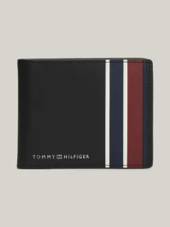 Portfele & Breloczki Do Kluczy*Tommy Hilfiger Mały Portfel Skórzany Corporate Na Karty BLACK