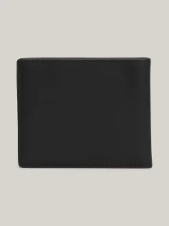 Portfele & Breloczki Do Kluczy*Tommy Hilfiger Mały Portfel Skórzany Corporate Na Karty BLACK