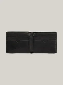 Portfele & Breloczki Do Kluczy*Tommy Hilfiger Mały Portfel Skórzany Corporate Na Karty BLACK