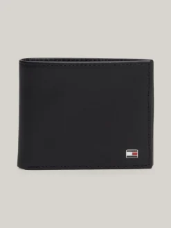 Portfele & Breloczki Do Kluczy*Tommy Hilfiger Mały Portfel Z Ozdobnym Wytłoczeniem BLACK