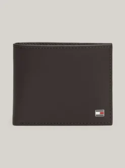 Portfele & Breloczki Do Kluczy*Tommy Hilfiger Mały Portfel Z Ozdobnym Wytłoczeniem BROWN