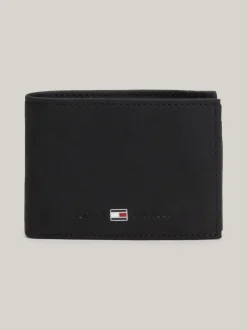 Portfele & Breloczki Do Kluczy*Tommy Hilfiger Mały Skórzany Portfel BLACK