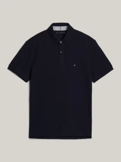 Koszulki Polo*Tommy Hilfiger Melanżowa Koszulka Polo Adaptive 1985 Collection DESERT SKY