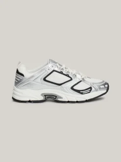 Sneakersy*Tommy Hilfiger Metaliczne Buty Do Biegania SILVER