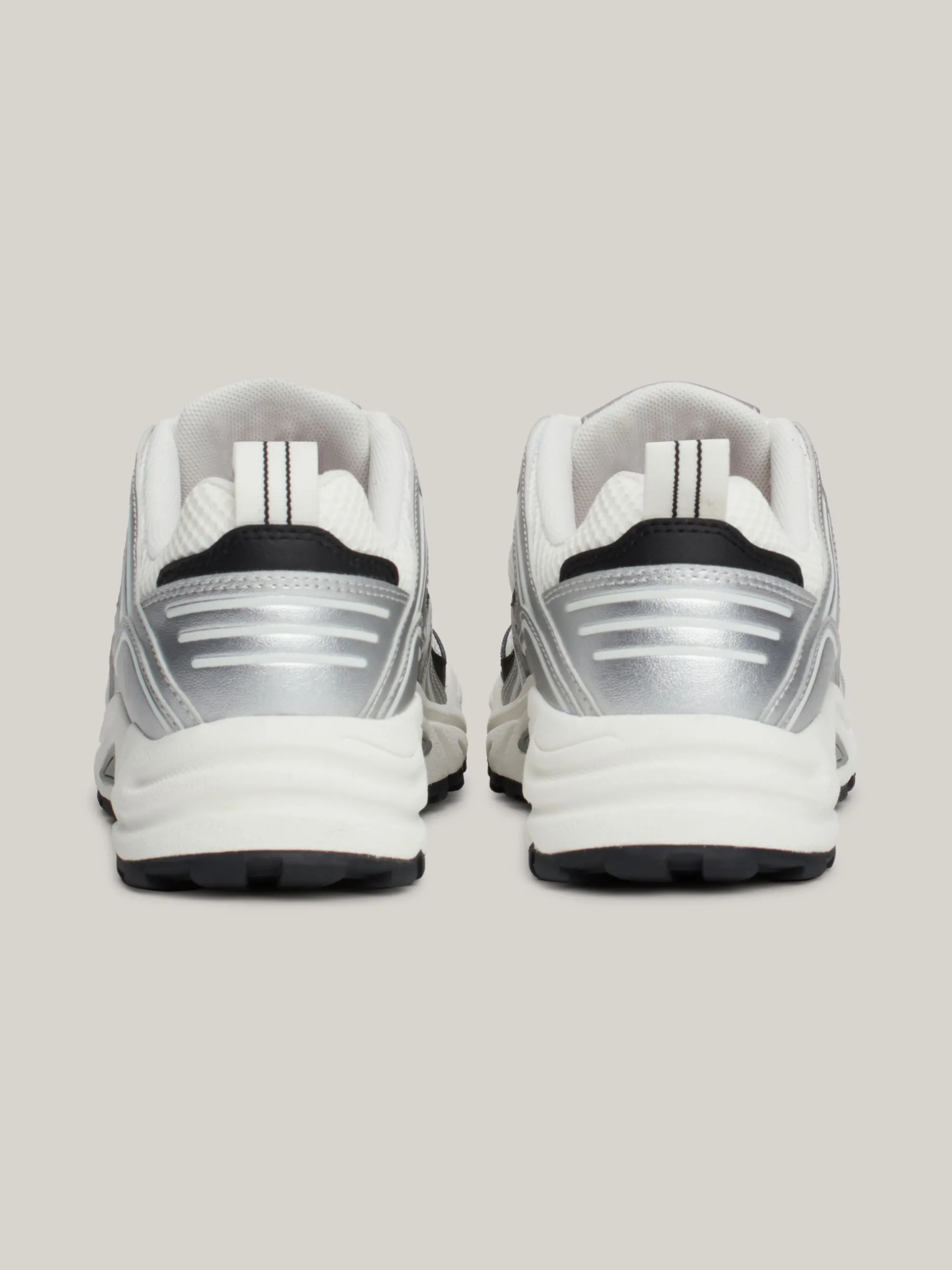 Sneakersy*Tommy Hilfiger Metaliczne Buty Do Biegania SILVER