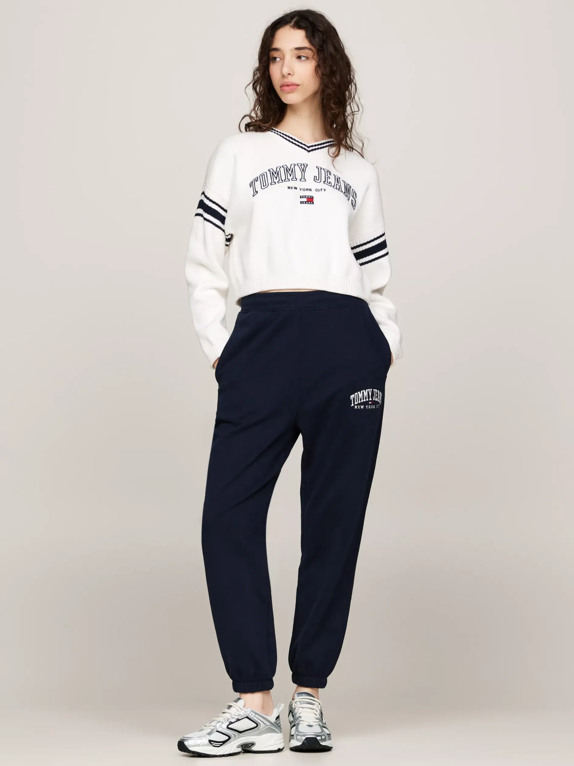 Sneakersy*Tommy Hilfiger Metaliczne Buty Do Biegania SILVER