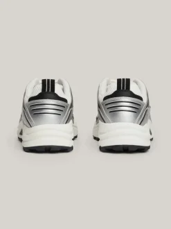 White Trainers|Sneakersy*Tommy Hilfiger Metaliczne Buty Sportowe BLACK