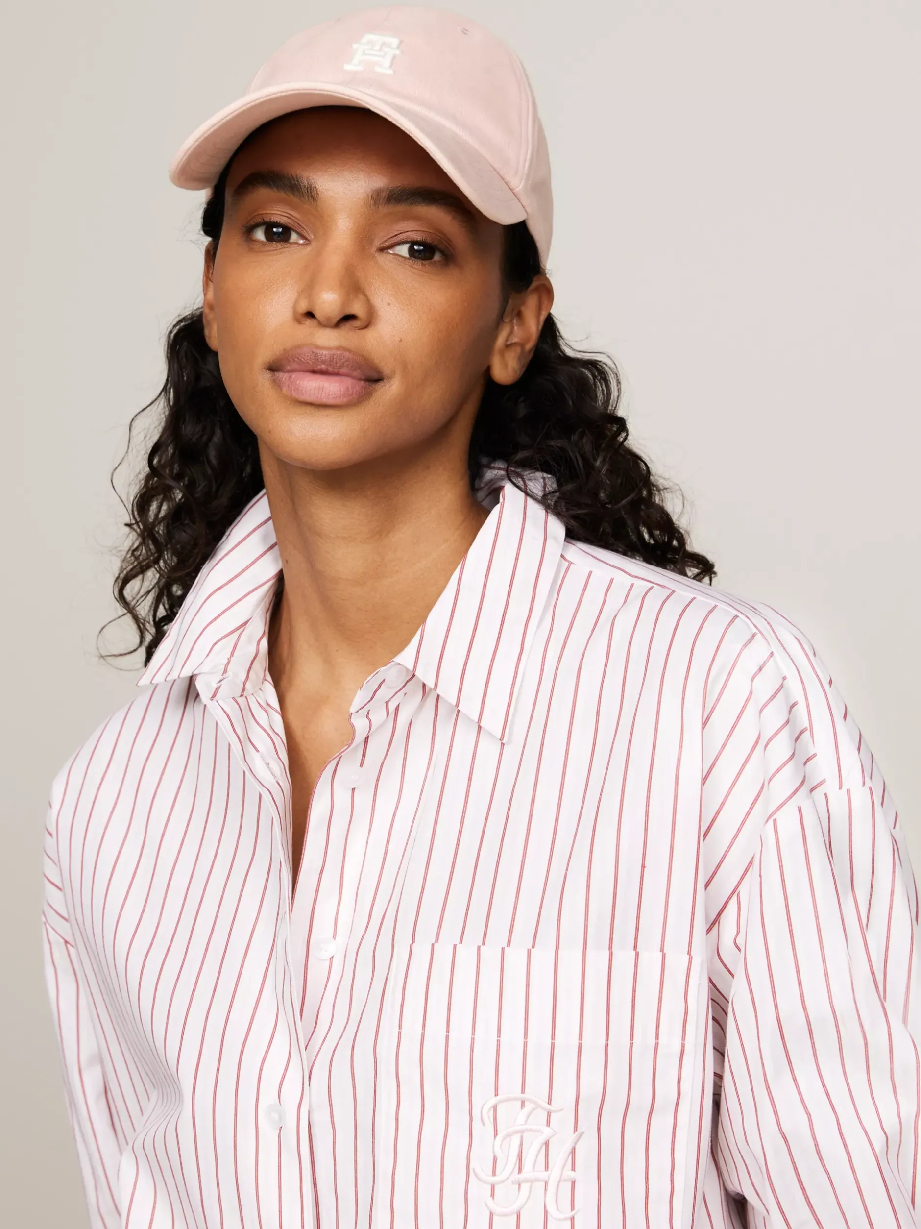Czapki Z Daszkiem|Czapki I Szaliki*Tommy Hilfiger Miękka Czapka Z Daszkiem PINK BLOOM