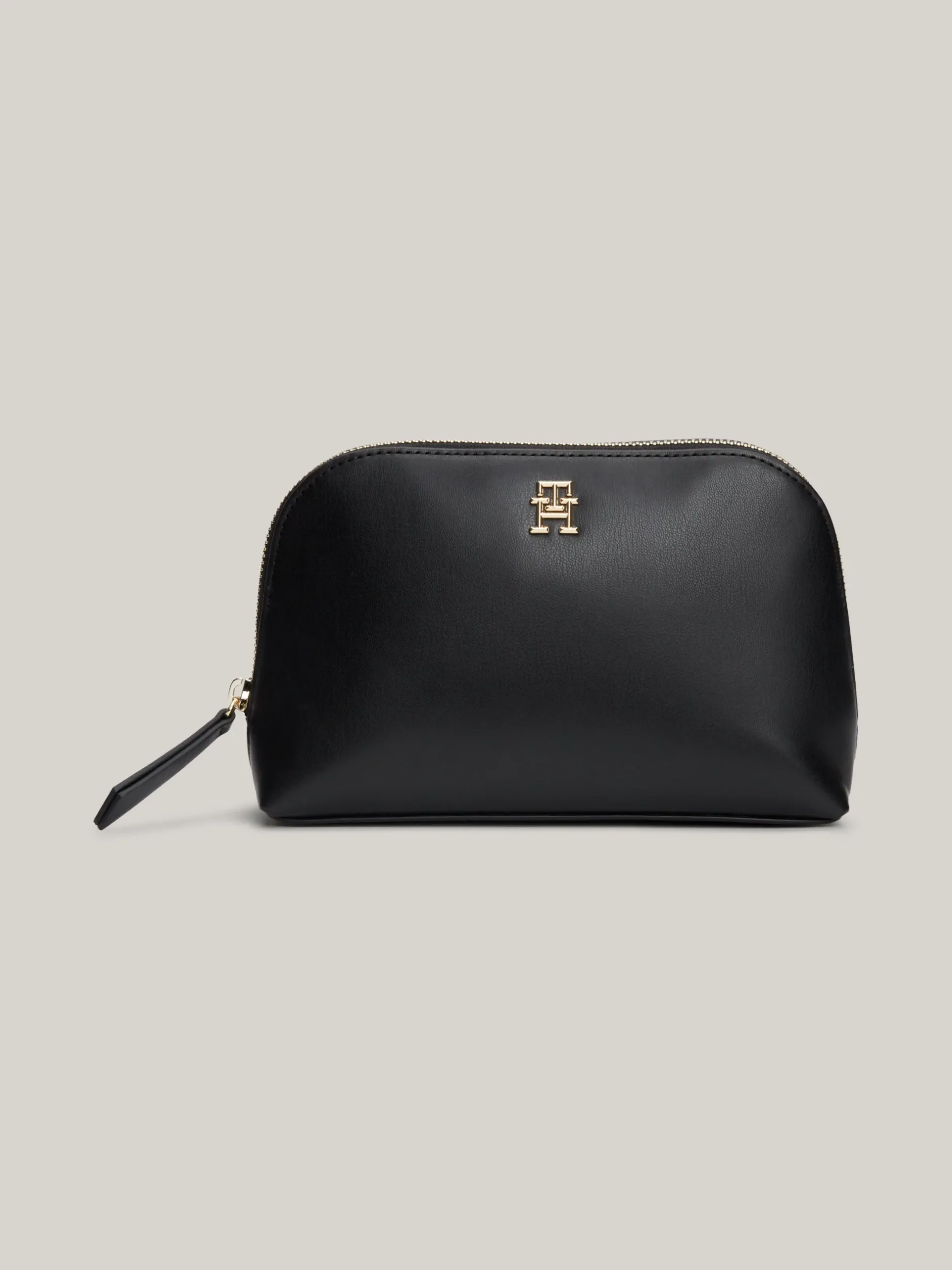 Torebki Na Pasku*Tommy Hilfiger Miękka Kosmetyczka Z Monogramem TH BLACK