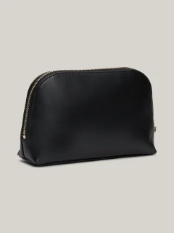 Torebki Na Pasku*Tommy Hilfiger Miękka Kosmetyczka Z Monogramem TH BLACK
