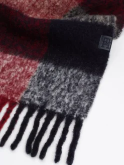 Czapki I Szaliki|Szaliki*Tommy Hilfiger Miękki Szalik Z Wełną W Mieszaną Kratę CORP MIX