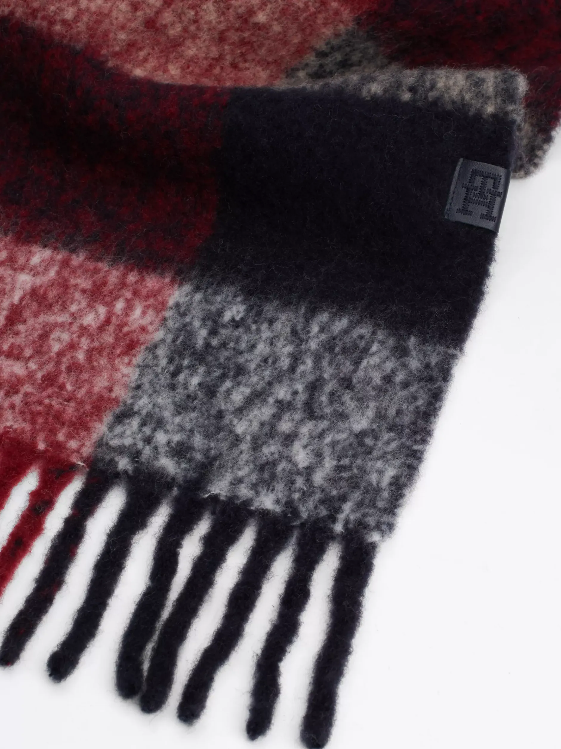 Czapki I Szaliki|Szaliki*Tommy Hilfiger Miękki Szalik Z Wełną W Mieszaną Kratę CORP MIX