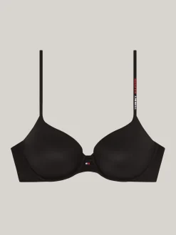 Biustonosze|Bielizna*Tommy Hilfiger Miękki W Dotyku Biustonosz Push-up BLACK