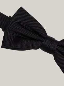 Krawaty & Poszetki*Tommy Hilfiger Muszka Z Jedwabiu BLACK