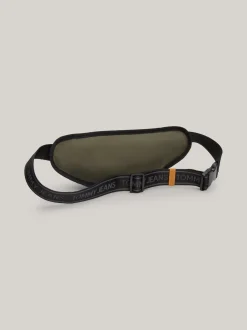 Torebki Na Pasku*Tommy Hilfiger Nerka Essential Z Motywem Powtórzonego Logo PEWTER GREEN