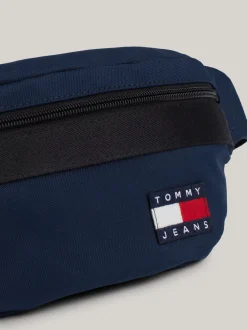Torebki Na Pasku*Tommy Hilfiger Nerka Essential Z Powtórzonym Logo Na Pasku DARK NIGHT NAVY