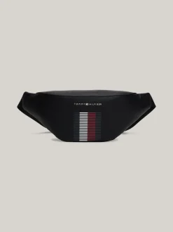 Torebki Na Pasku*Tommy Hilfiger Nerka Z Fakturą Piki BLACK