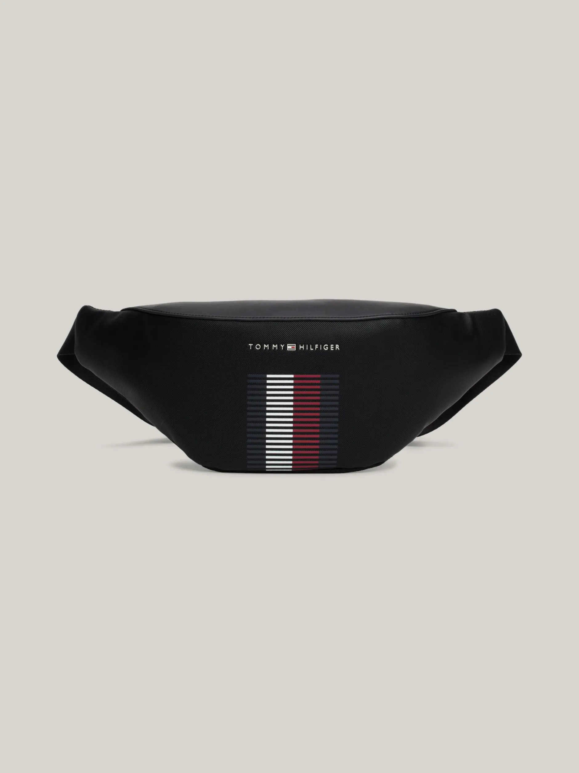 Torebki Na Pasku*Tommy Hilfiger Nerka Z Fakturą Piki BLACK