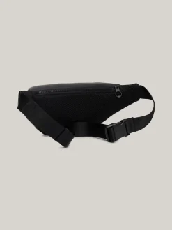 Torebki Na Pasku*Tommy Hilfiger Nerka Z Fakturą Piki BLACK