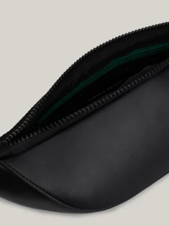 Torebki Na Pasku*Tommy Hilfiger Nerka Z Fakturą Piki BLACK
