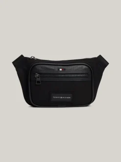 Torebki Na Pasku*Tommy Hilfiger Nerka Z Kolekcji Casual Z Naszywką Z Logo BLACK