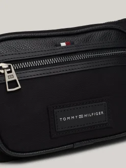 Torebki Na Pasku*Tommy Hilfiger Nerka Z Kolekcji Casual Z Naszywką Z Logo BLACK