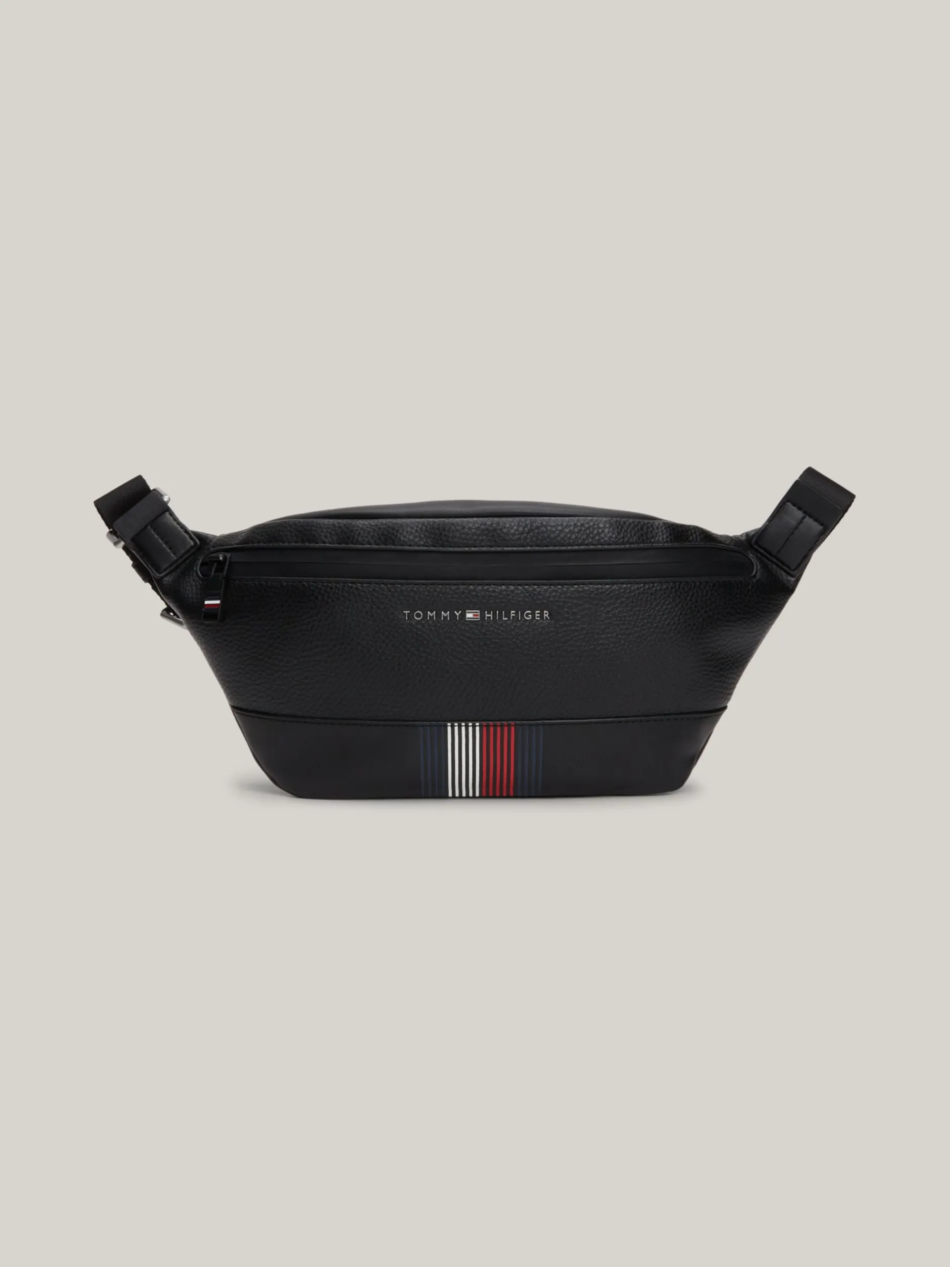 Torebki Na Pasku*Tommy Hilfiger Nerka Z Metalowym Logo BLACK