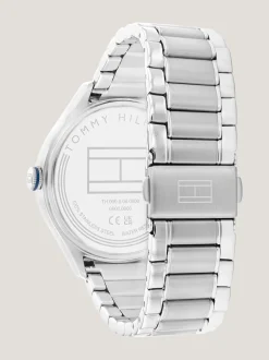 Zegarki*Tommy Hilfiger Niebieski Zegarek Ze Stali Nierdzewnej SILVER