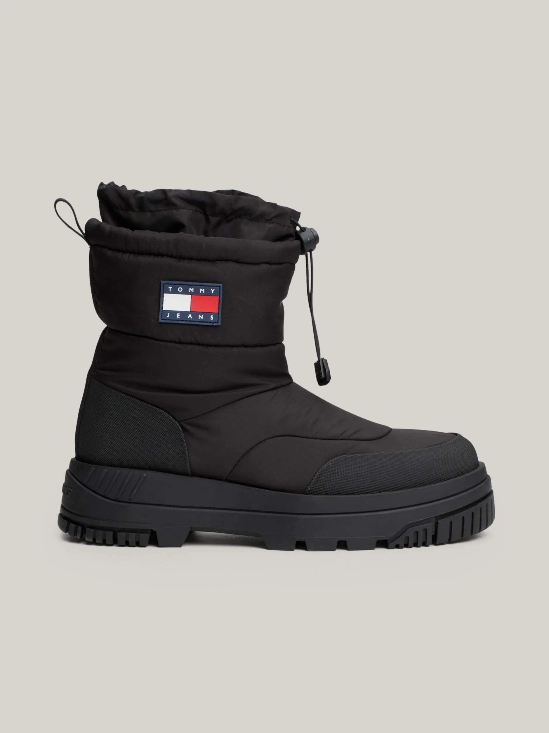 Buty*Tommy Hilfiger Śniegowce Na Grubej Podeszwie Z Logo BLACK
