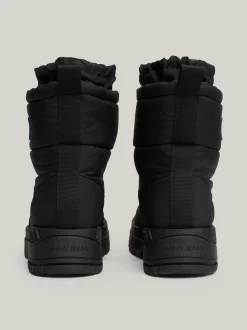 Buty*Tommy Hilfiger Śniegowce Na Grubej Podeszwie Z Logo BLACK