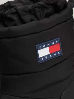 Buty*Tommy Hilfiger Śniegowce Na Grubej Podeszwie Z Logo BLACK