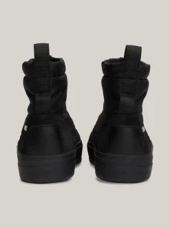 Botki*Tommy Hilfiger Śniegowce Z Regulowanymi Troczkami BLACK
