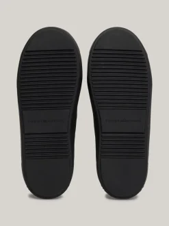 Botki*Tommy Hilfiger Śniegowce Z Regulowanymi Troczkami BLACK
