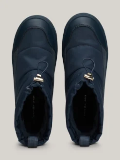 Botki*Tommy Hilfiger Śniegowce Z Regulowanymi Troczkami MILITARY DENIM