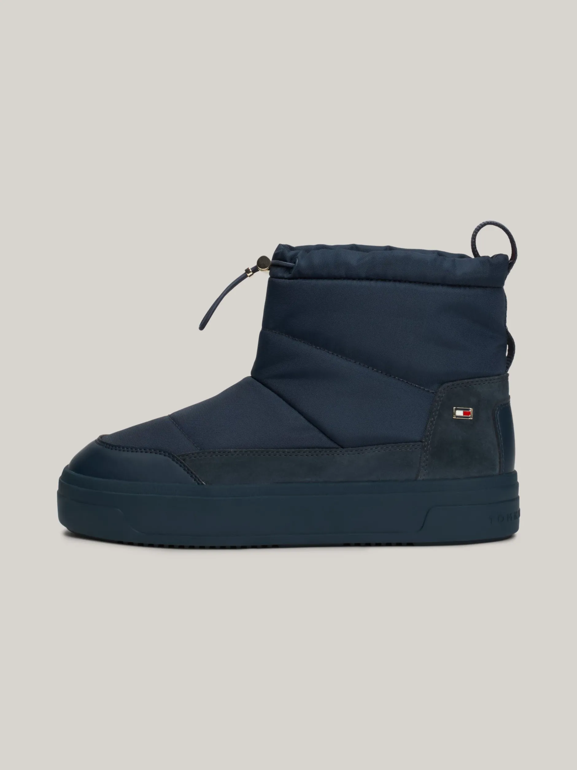 Botki*Tommy Hilfiger Śniegowce Z Regulowanymi Troczkami MILITARY DENIM