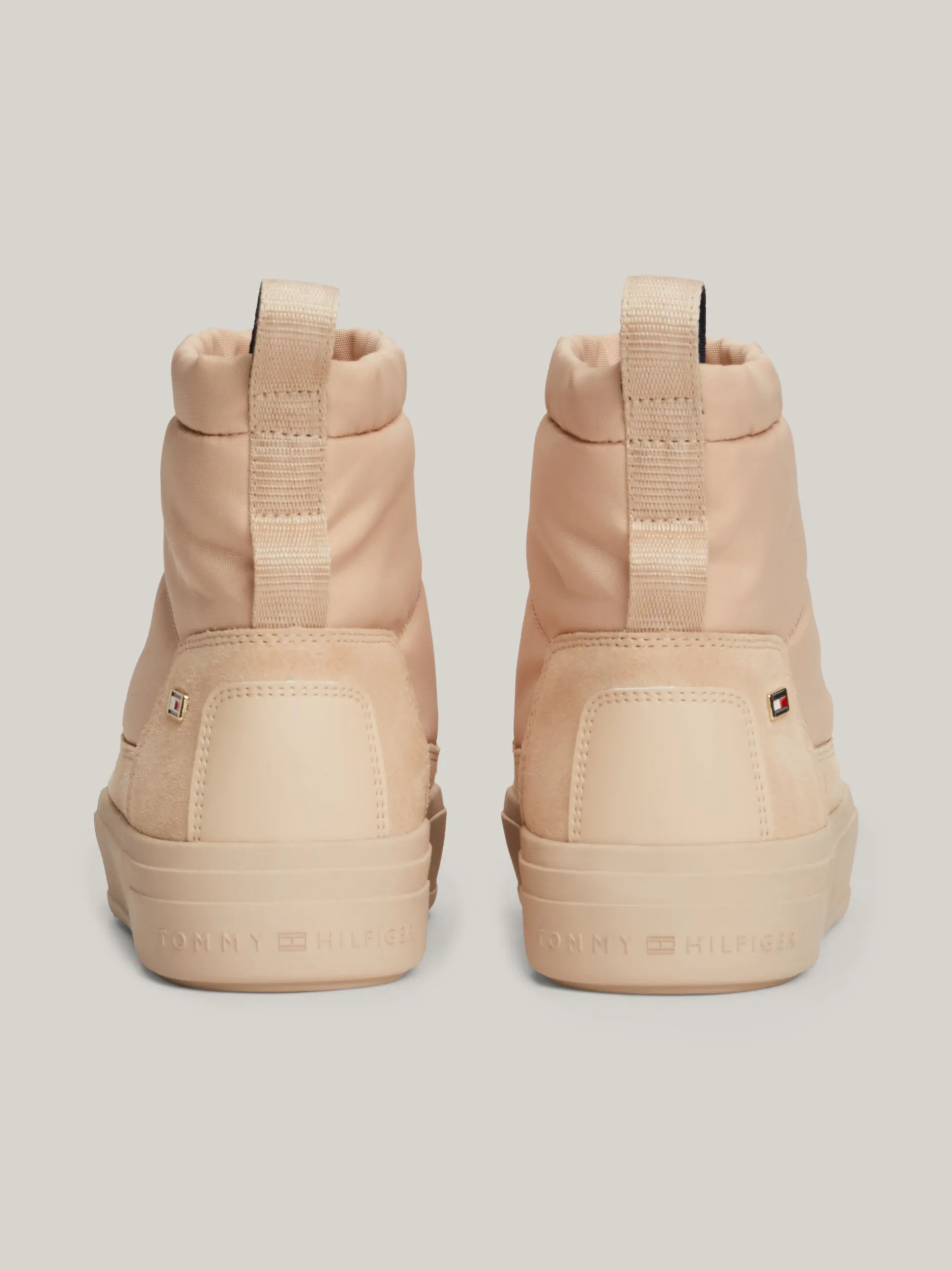 Botki*Tommy Hilfiger Śniegowce Z Regulowanymi Troczkami MISTY BLUSH