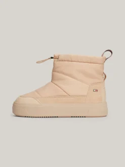 Botki*Tommy Hilfiger Śniegowce Z Regulowanymi Troczkami MISTY BLUSH