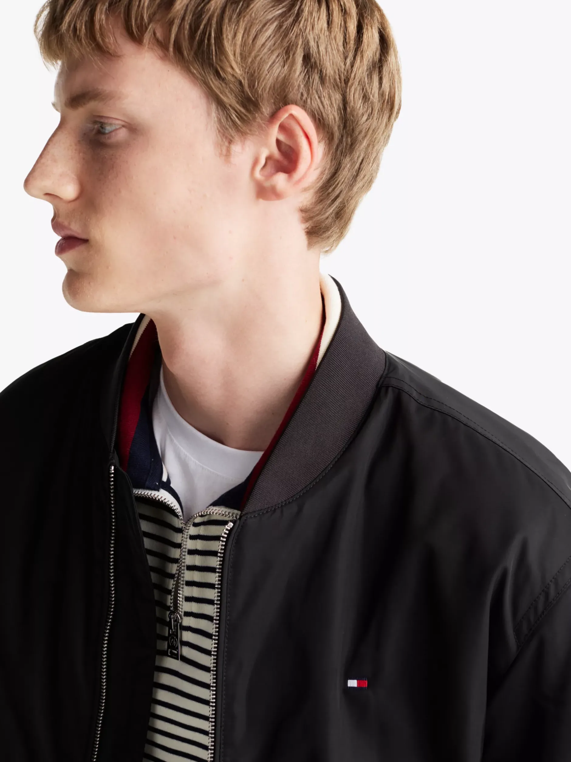 Kurtki & Płaszcze|Bomberki*Tommy Hilfiger Nieprzemakalna Kurtka Bomber Z Termoizolacją BLACK