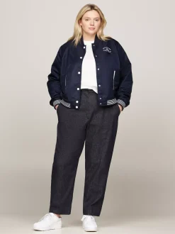 Kurtki & Płaszcze*Tommy Hilfiger Nieprzemakalna Kurtka Bomber Curve Varsity DESERT SKY