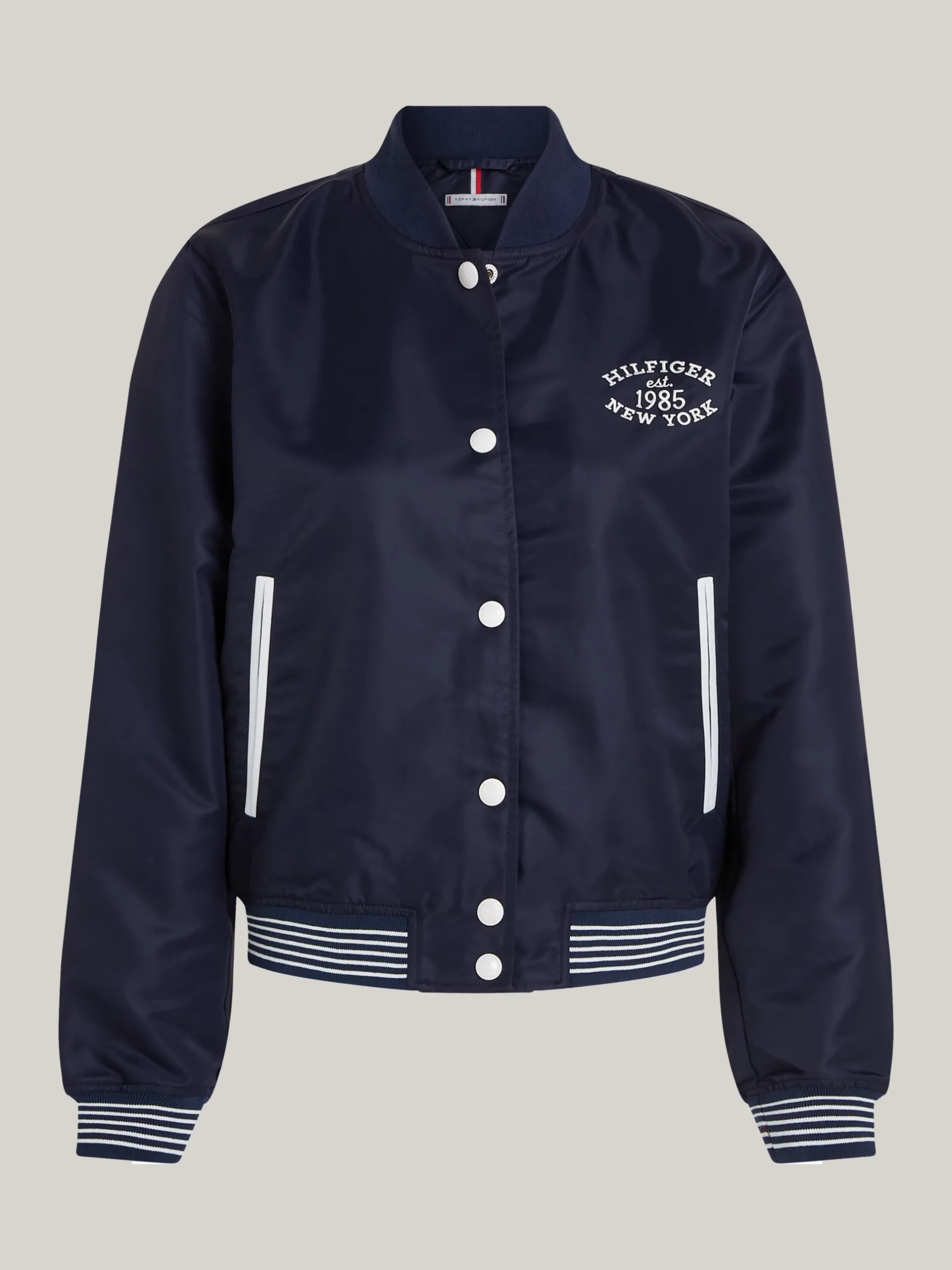 Kurtki & Płaszcze*Tommy Hilfiger Nieprzemakalna Kurtka Bomber Curve Varsity DESERT SKY