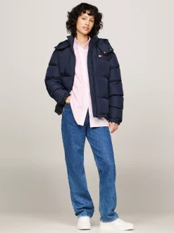 Kurtki & Płaszcze*Tommy Hilfiger Nieprzemakalna Kurtka Puchowa Alaska DARK NIGHT NAVY