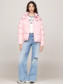 Kurtki & Płaszcze*Tommy Hilfiger Nieprzemakalna Kurtka Puchowa Alaska BALLET PINK