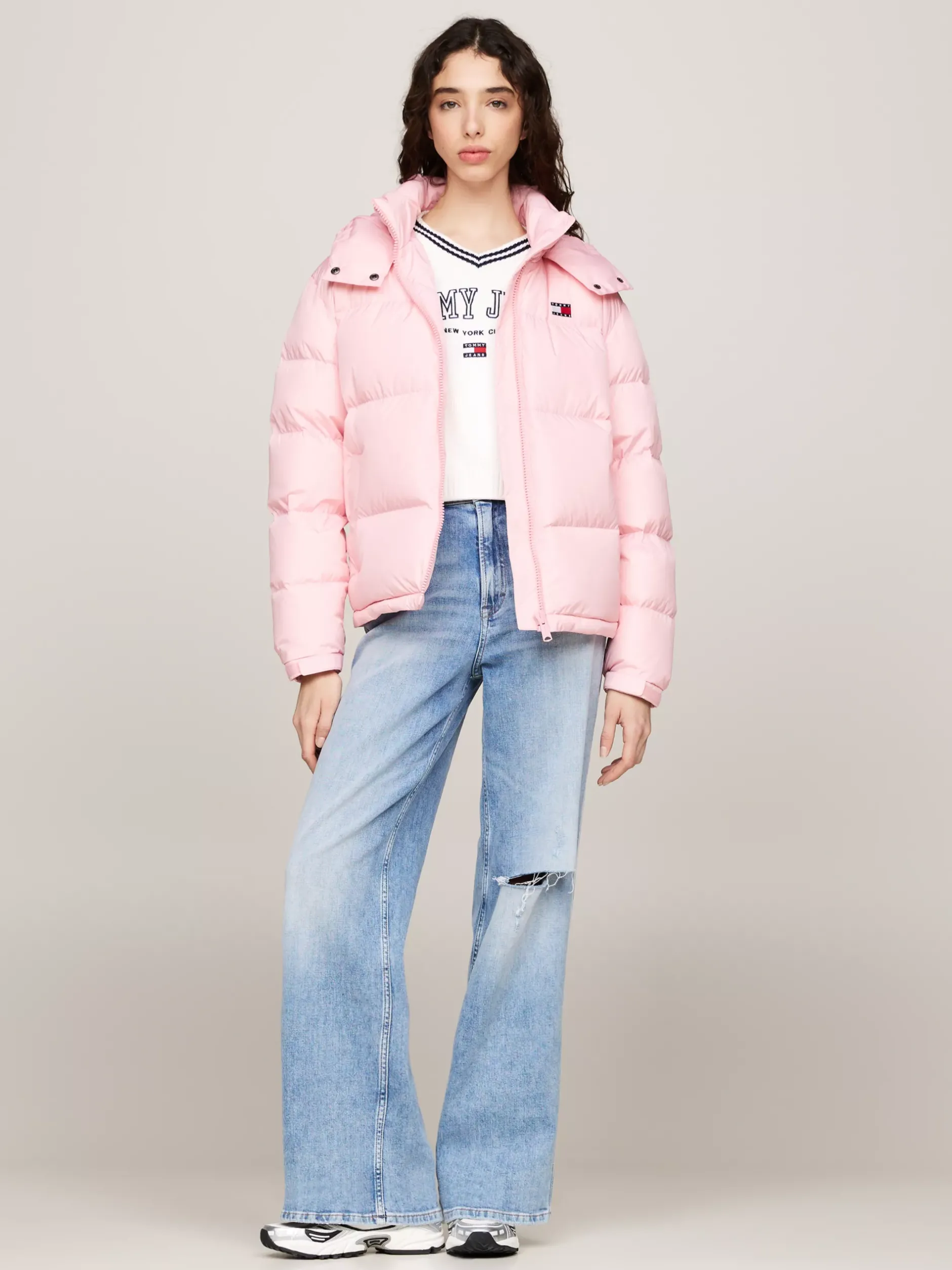 Kurtki & Płaszcze*Tommy Hilfiger Nieprzemakalna Kurtka Puchowa Alaska BALLET PINK
