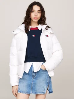 Kurtki & Płaszcze*Tommy Hilfiger Nieprzemakalna Kurtka Puchowa Alaska WHITE